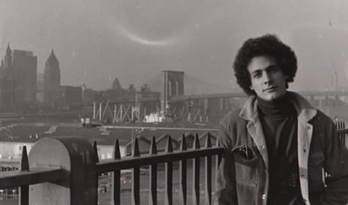 Richard Warshak at the Brooklyn Bridge around 1974.