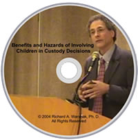 Benefits and Hazards of Involving Children in Custody Decisions - DVD Cover.
