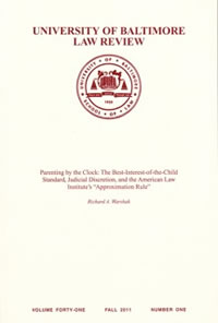 University of Baltimore Law Review Cover.
